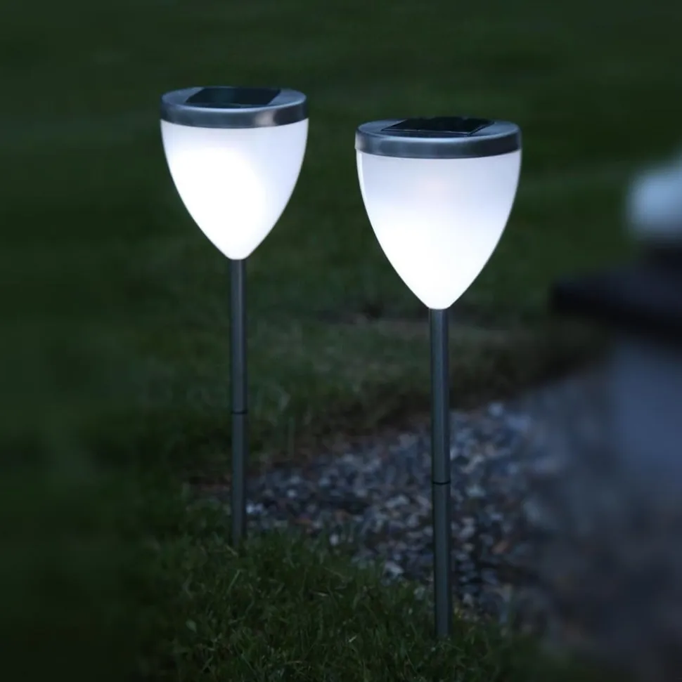 JANNIK dekorativ LED-solcellelampe, sæt m. 2 stk.