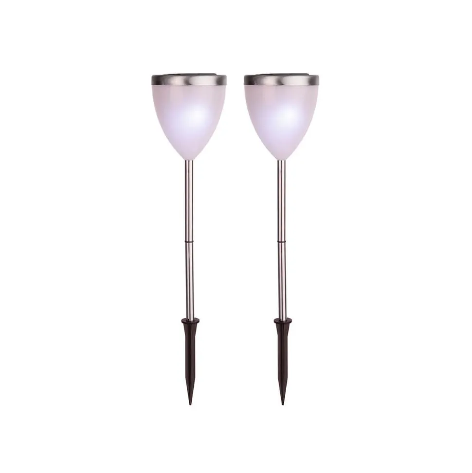 JANNIK dekorativ LED-solcellelampe, sæt m. 2 stk.