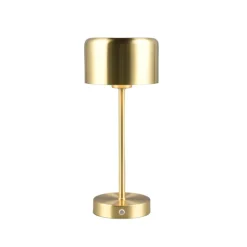Jeff LED-bordlampe, mat messing, højde 30 cm, metal