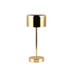Jeff LED-bordlampe, messing, højde 30 cm, metal