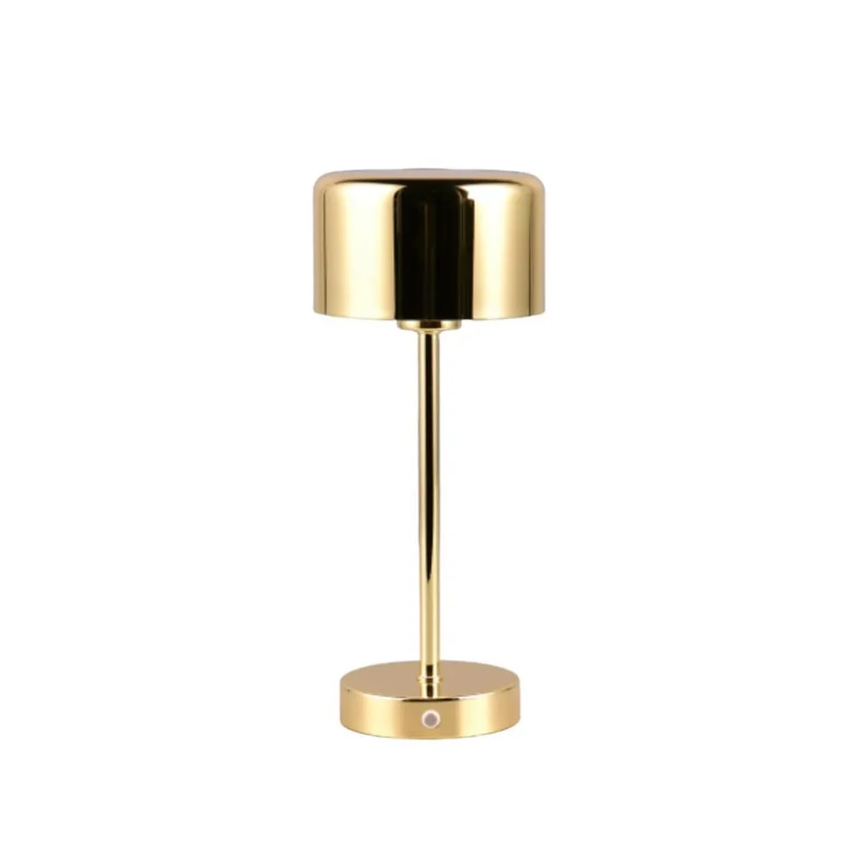 Jeff LED-bordlampe, messing, højde 30 cm, metal