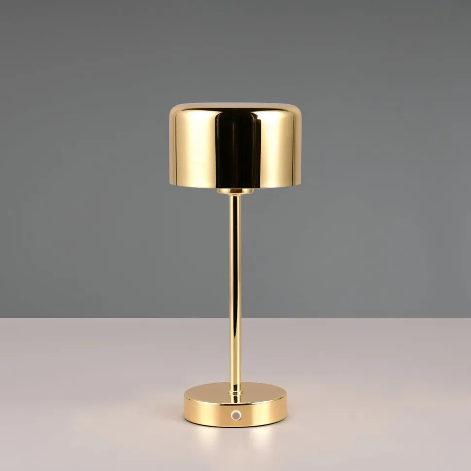 Jeff LED-bordlampe, messing, højde 30 cm, metal