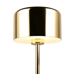 Jeff LED-bordlampe, messing, højde 30 cm, metal