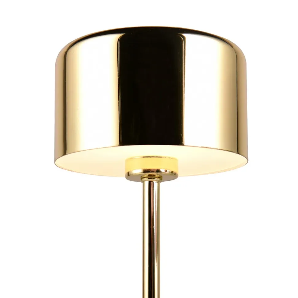 Jeff LED-bordlampe, messing, højde 30 cm, metal