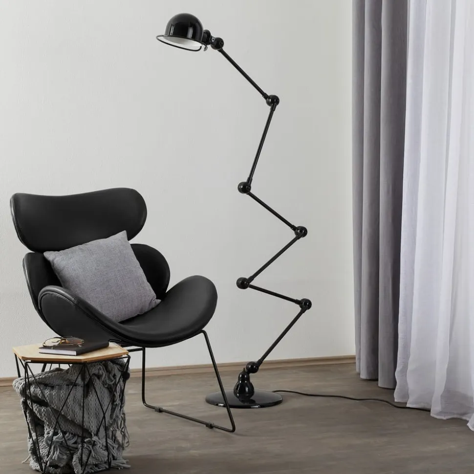 Jieldé Loft D9406 gulvlampe 6 x 40 cm, sort