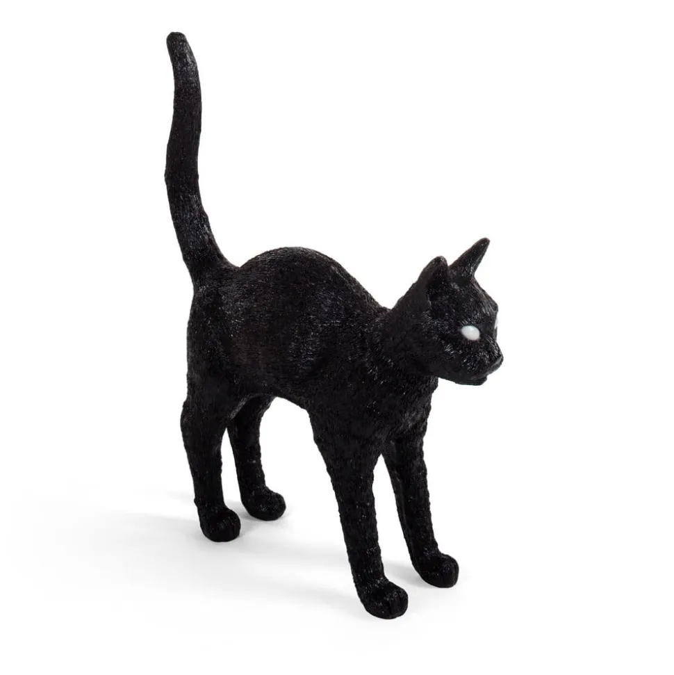 Jobby The Cat deko LED-bordlampe, sort