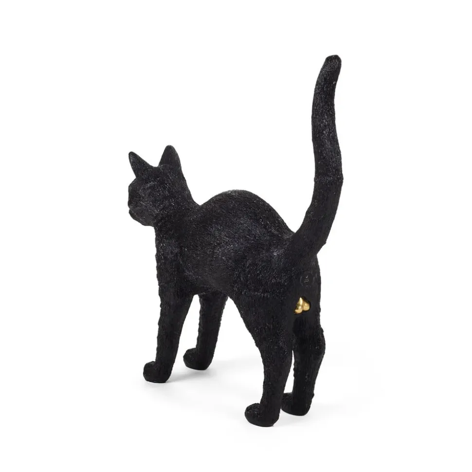 Jobby The Cat deko LED-bordlampe, sort