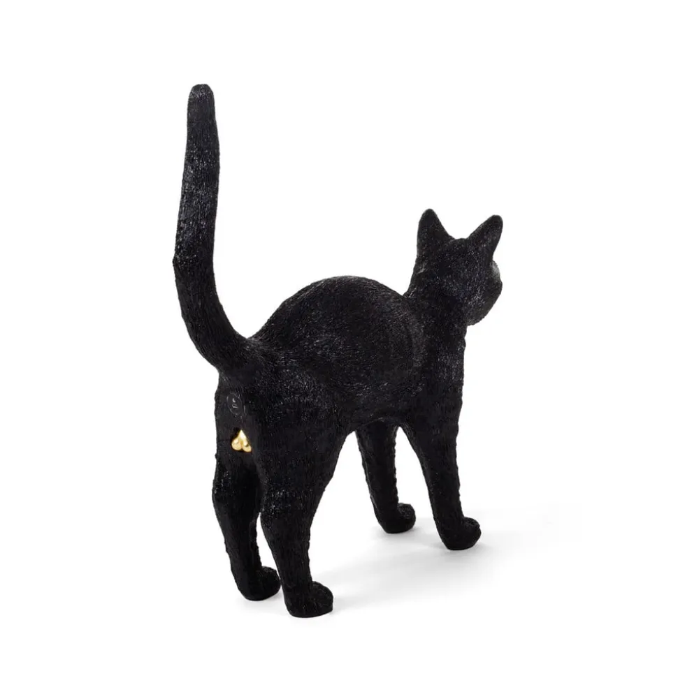 Jobby The Cat deko LED-bordlampe, sort