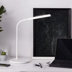 Joni LED-bordlampe, hvid, højde 34 cm, CCT, dæmpbar