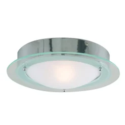 JUNA - loftlampe til badeværelses med glaskant