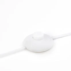 June gulvlampe med skærm af pap, hvid