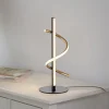 JUST LIGHT. Emanda LED-bordlampe, jern, sort-messing