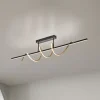 JUST LIGHT. Emanda loftlampe, jern, sort-messing