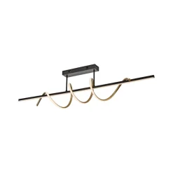 JUST LIGHT. Emanda loftlampe, jern, sort-messing
