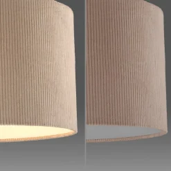 JUST LIGHT. Green Duro loftlampe, tekstil, beige