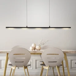 JUST LIGHT. Hængelampe Nele, sort, jern, glas