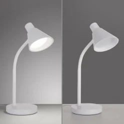 JUST LIGHT. LED-bordlampe Pixie, plast, hvid