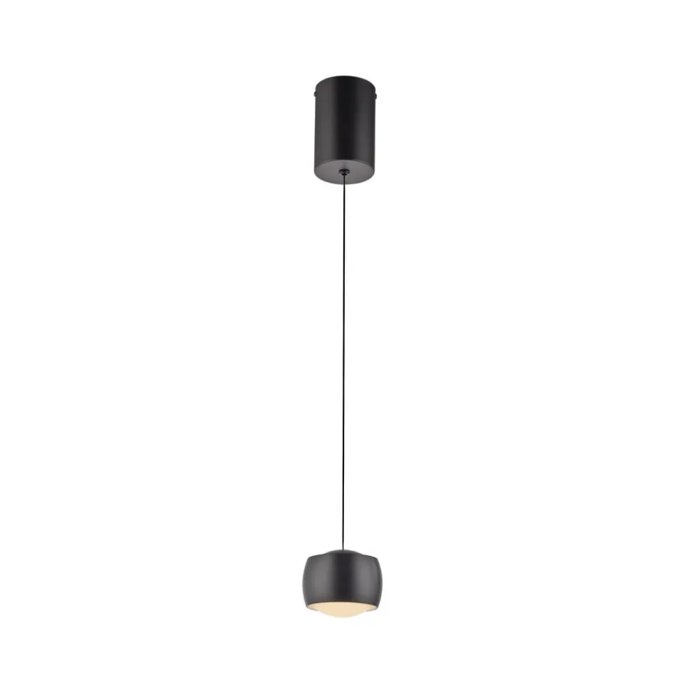 JUST LIGHT. LED-hængelampe Ballini, sort, Switchmo