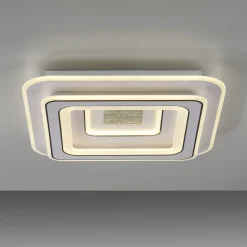 JUST LIGHT. LED-loftslampe Tolago, 49x49 cm, CCT, dæmpbar