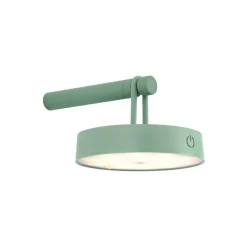 JUST LIGHT. LED-væglampe Arma, grøn, plast IP44