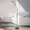 JUST LIGHT. Loki gulvlampe, sort, jern, glas