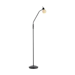 JUST LIGHT. Loki gulvlampe, sort, jern, glas