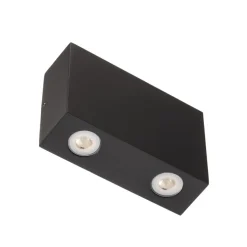 Kantet udendørs væglampe Henor med 4 LED