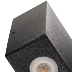 Kantet udendørs væglampe Henor med 4 LED