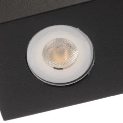 Kantet udendørs væglampe Henor med 4 LED