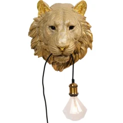 Kare Animal Tiger Head væglampe med stik