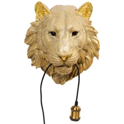 Kare Animal Tiger Head væglampe med stik