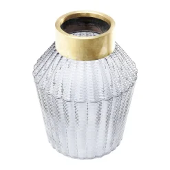 KARE Barfly-vase, grå, glas, højde 30 cm, mundblæst