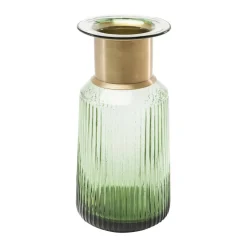KARE Barfly-vase, grøn, glas, højde 30 cm, mundblæst
