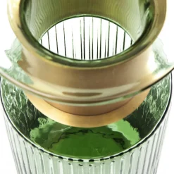 KARE Barfly-vase, grøn, glas, højde 30 cm, mundblæst