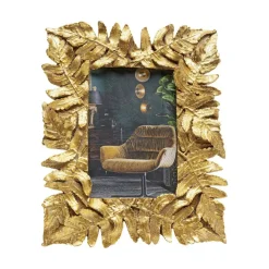 KARE billedramme Gold Leaves, 10 x 15 cm, guldfarvet