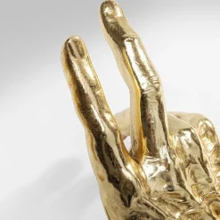 KARE bogstøtte Holding Fingers, guldfarvet, sæt med 2 stk