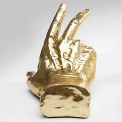 KARE bogstøtte Holding Fingers, guldfarvet, sæt med 2 stk