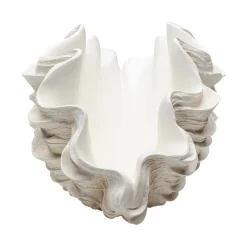 KARE Concha dekorativ vase, højde 29 cm, støbt sten, beige