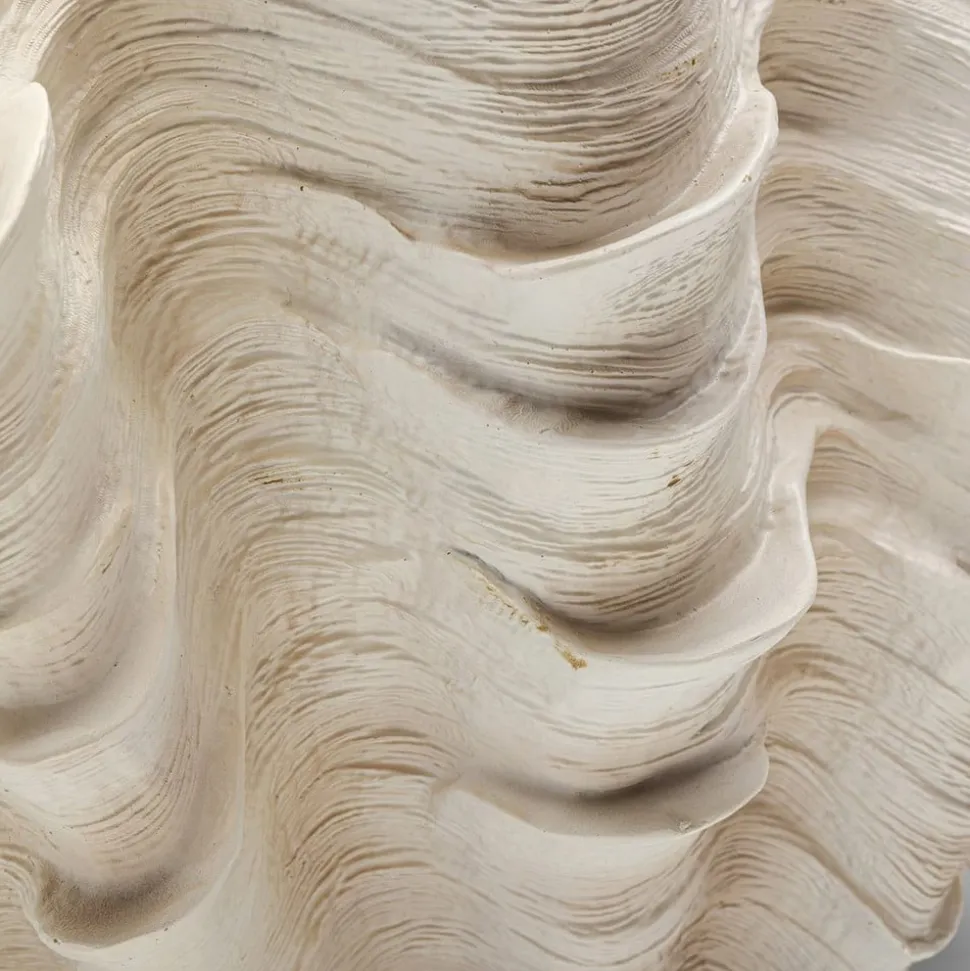 KARE Concha dekorativ vase, højde 29 cm, støbt sten, beige