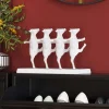 KARE Dancing Cows dekorativ figur, hvid, polyresin, højde 23 cm