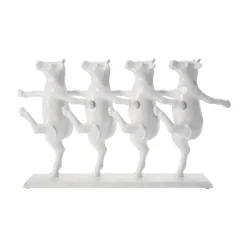 KARE Dancing Cows dekorativ figur, hvid, polyresin, højde 23 cm