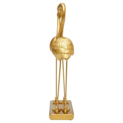 KARE dekorationsfigur Flamingo Love, guldfarvet, højde 39 cm