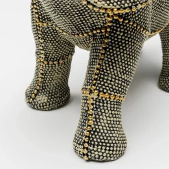 KARE dekorationsfigur Walking Elephant Pearls, højde 24 cm, grå