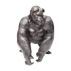 KARE dekorativ figur Monkey Beach, højde 20 cm, sort polyresin