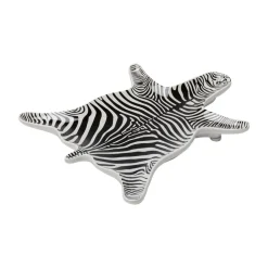 KARE dekorativ skål zebra, porcelæn, sort/hvid, håndmalet