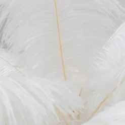 KARE Feather Palm gulvlampe med fjer, hvid
