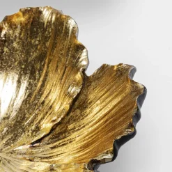 KARE Flower Bloom dekorativ skål, sort/guld, håndlavet