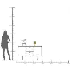 KARE Flowercrown dekorativ vase, højde 30 cm, Ø 20 cm, guldfarvet