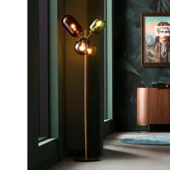 KARE Gulvlampe Balloon Dance, flerfarvet, glas, 160 cm, E27