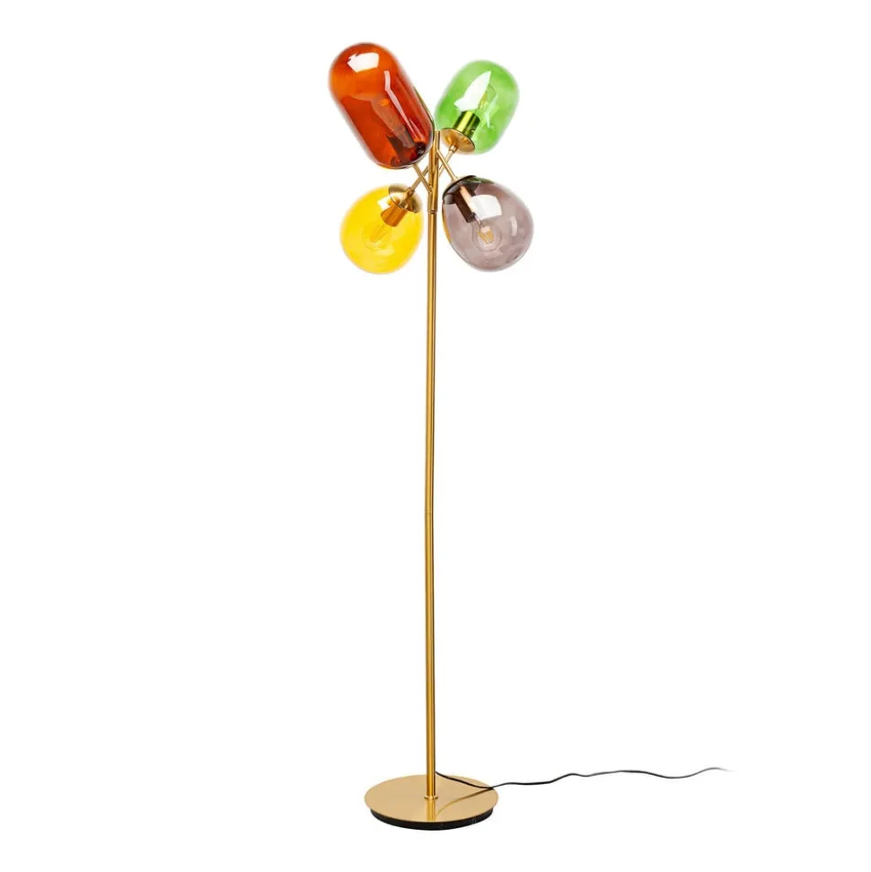 KARE Gulvlampe Balloon Dance, flerfarvet, glas, 160 cm, E27